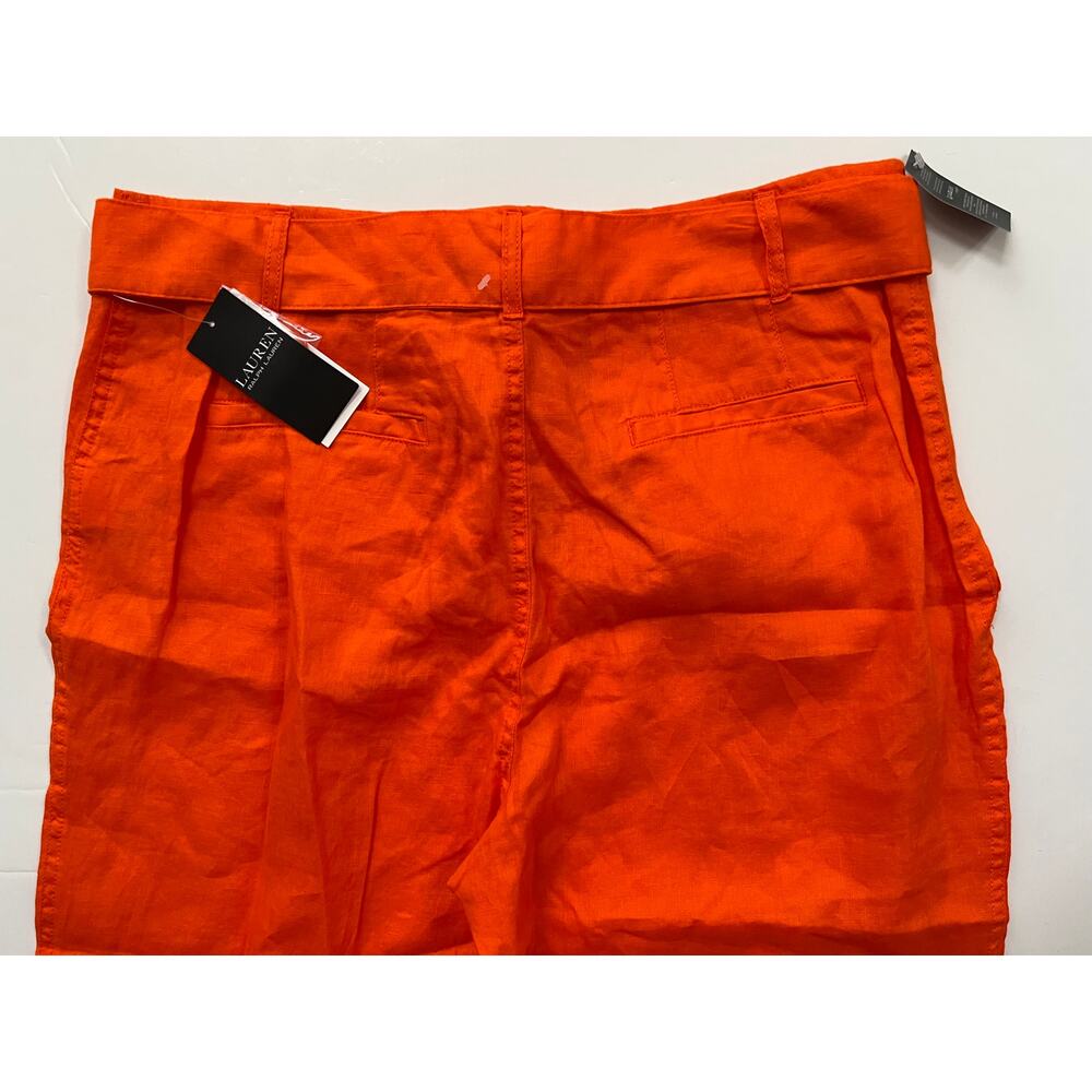 Lauren Ralph Lauren Women's Orange Pants Size 12 NWT $100 - Picture 8 of 16